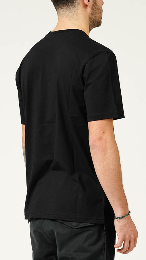 MY BRAND POPUP LOGO CHEST BLACK T-SHIRT | BLACK