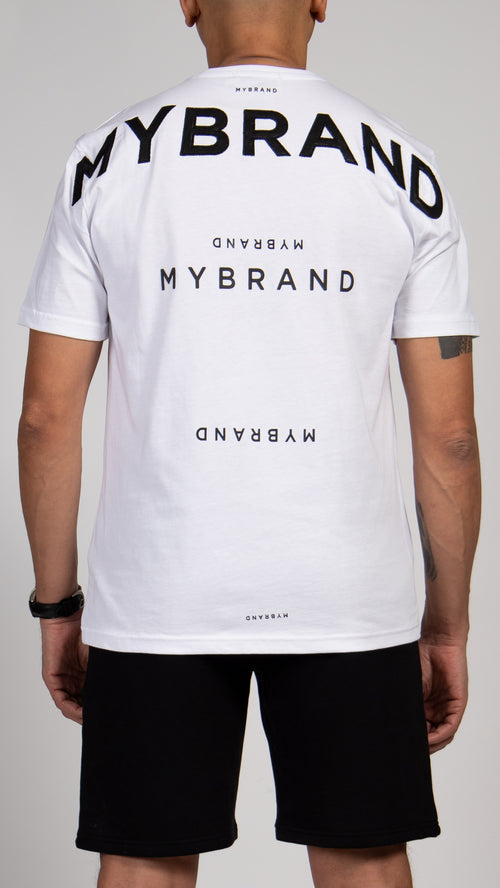 MYBRAND Signature Series: Classic Logo Tee | WHITE