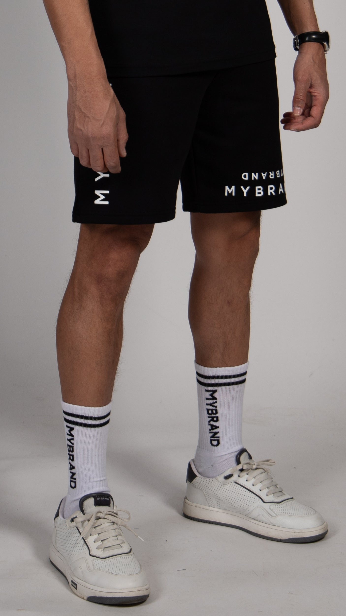 MYBRAND Signature Series: Classic Logo Short | BLACK