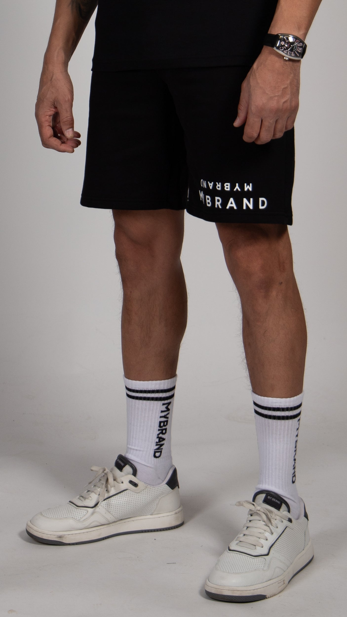 MYBRAND Signature Series: Classic Logo Short | BLACK