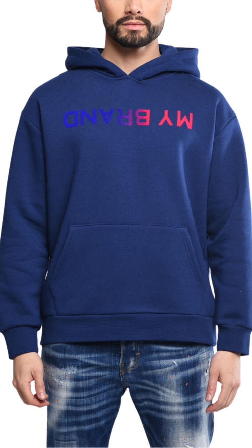 Gradient Mybrand Hoodie | NAVY