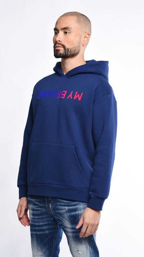 Gradient Mybrand Hoodie | NAVY