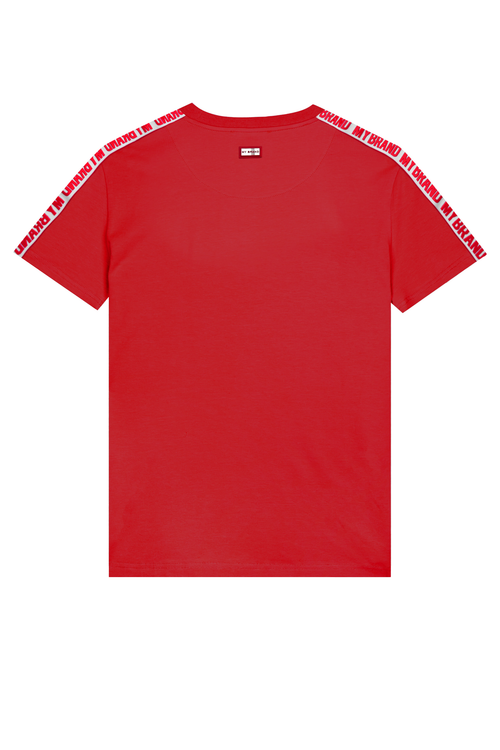 MB Logo Taping Shirt Red