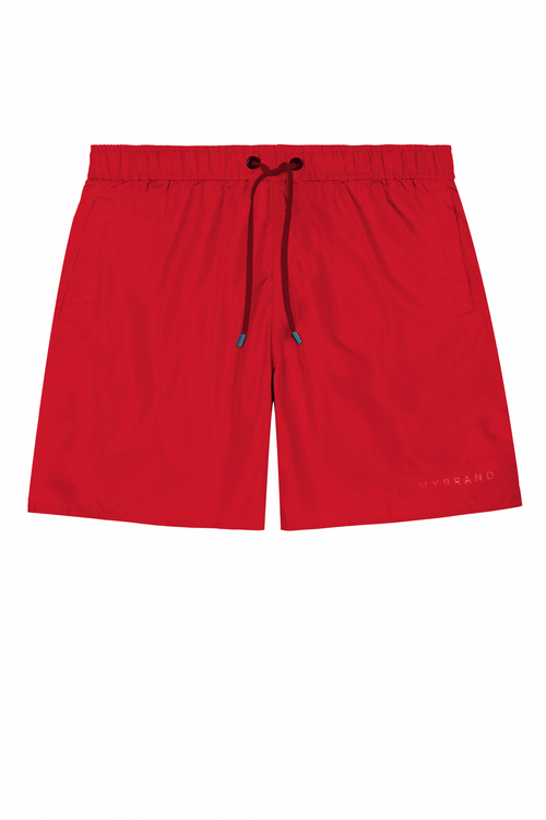 MB Logo Taping Swimshort Red | RED