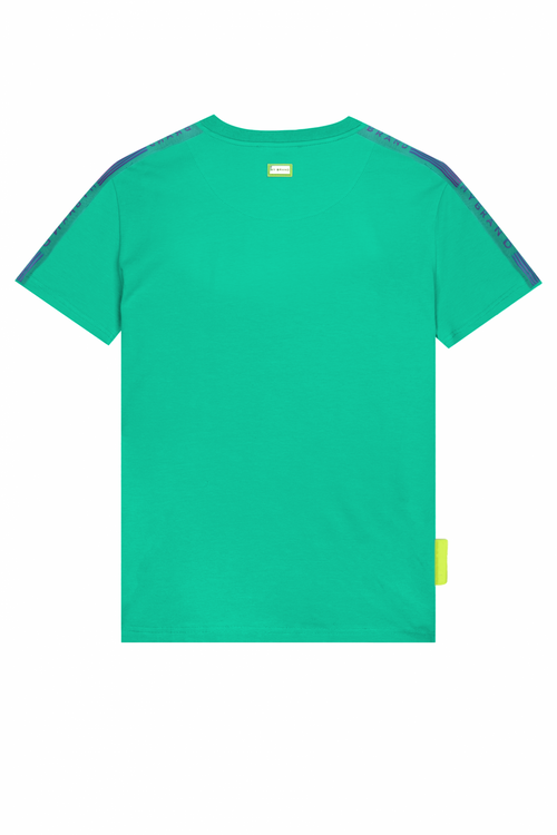 MB TAPING GRADIENT T-SHIR | TURQUOISE