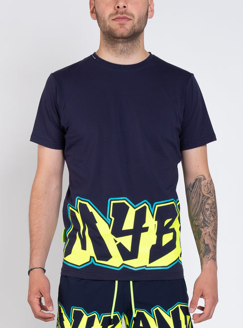 Street Art Swim Capsule T-Shirt Navy | NAVY