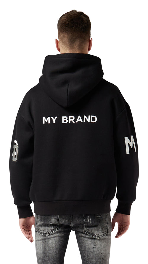 MY BRAND MULTI TYPO HOODI | BLACK