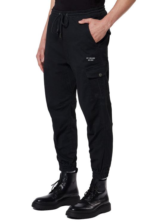 COMBALA CUFFED CARGO POCKET | BLACK