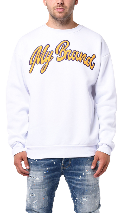 MY BRAND NBA LETTERS SWEATER | WHITE