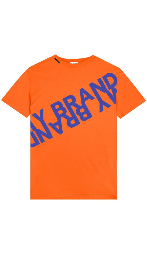 MB DOUBLE BRANDING T-SHIR | NEON ORANGE