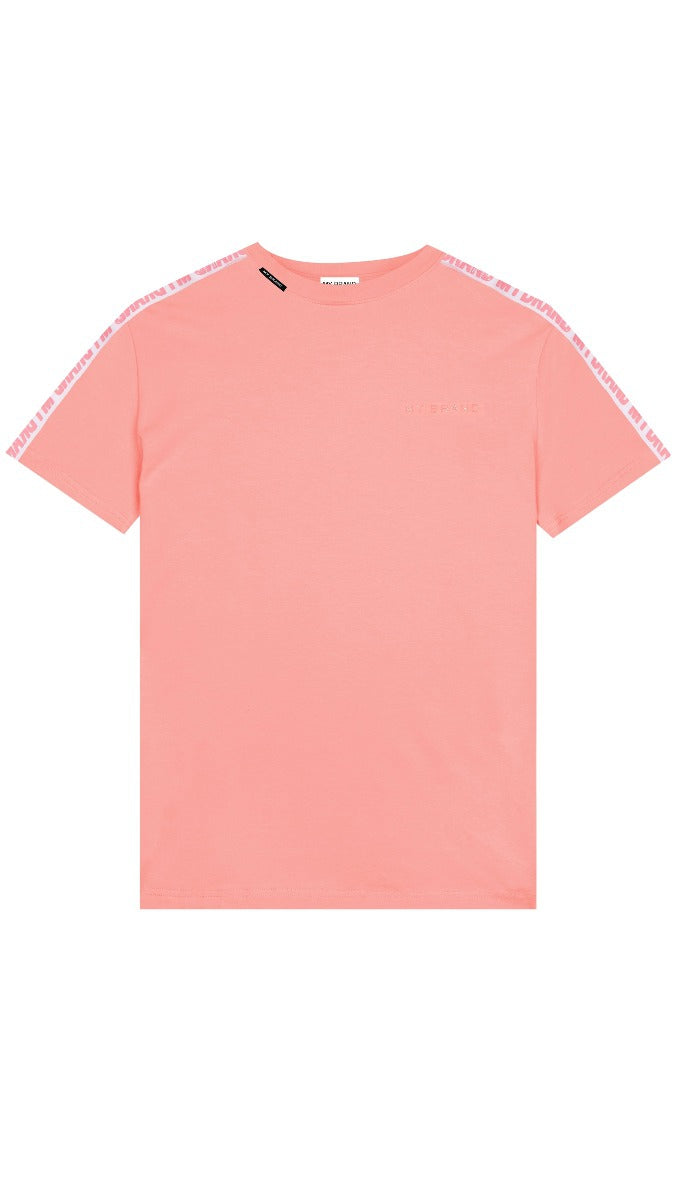 MB LOGO TAPING T-SHIRT | PEACH