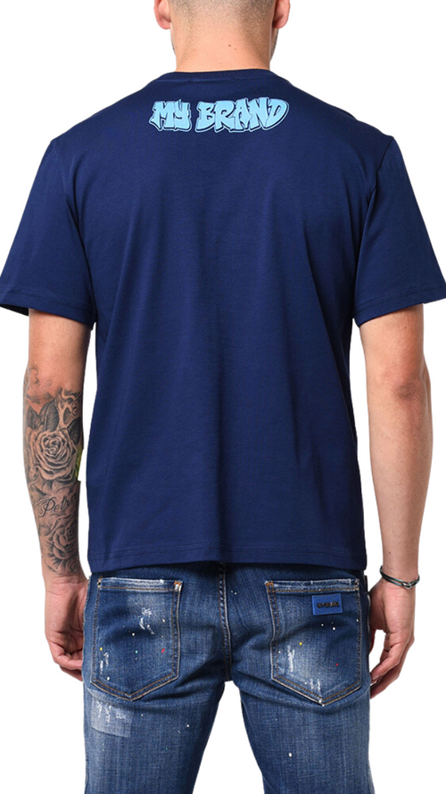 MY BRAND DOUBLE BRANDED EMBROIDERY T-SHIRT