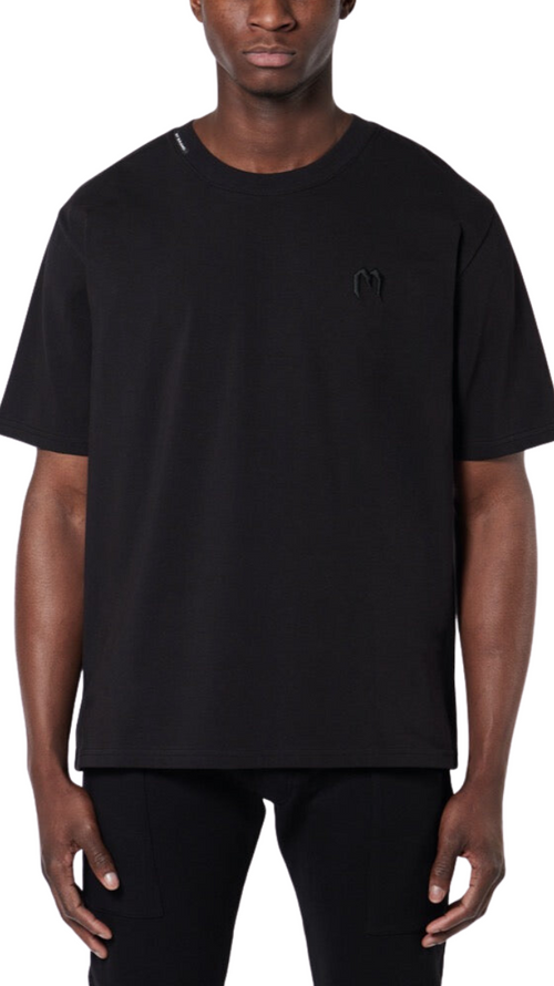 Solid M T-Shirt Black