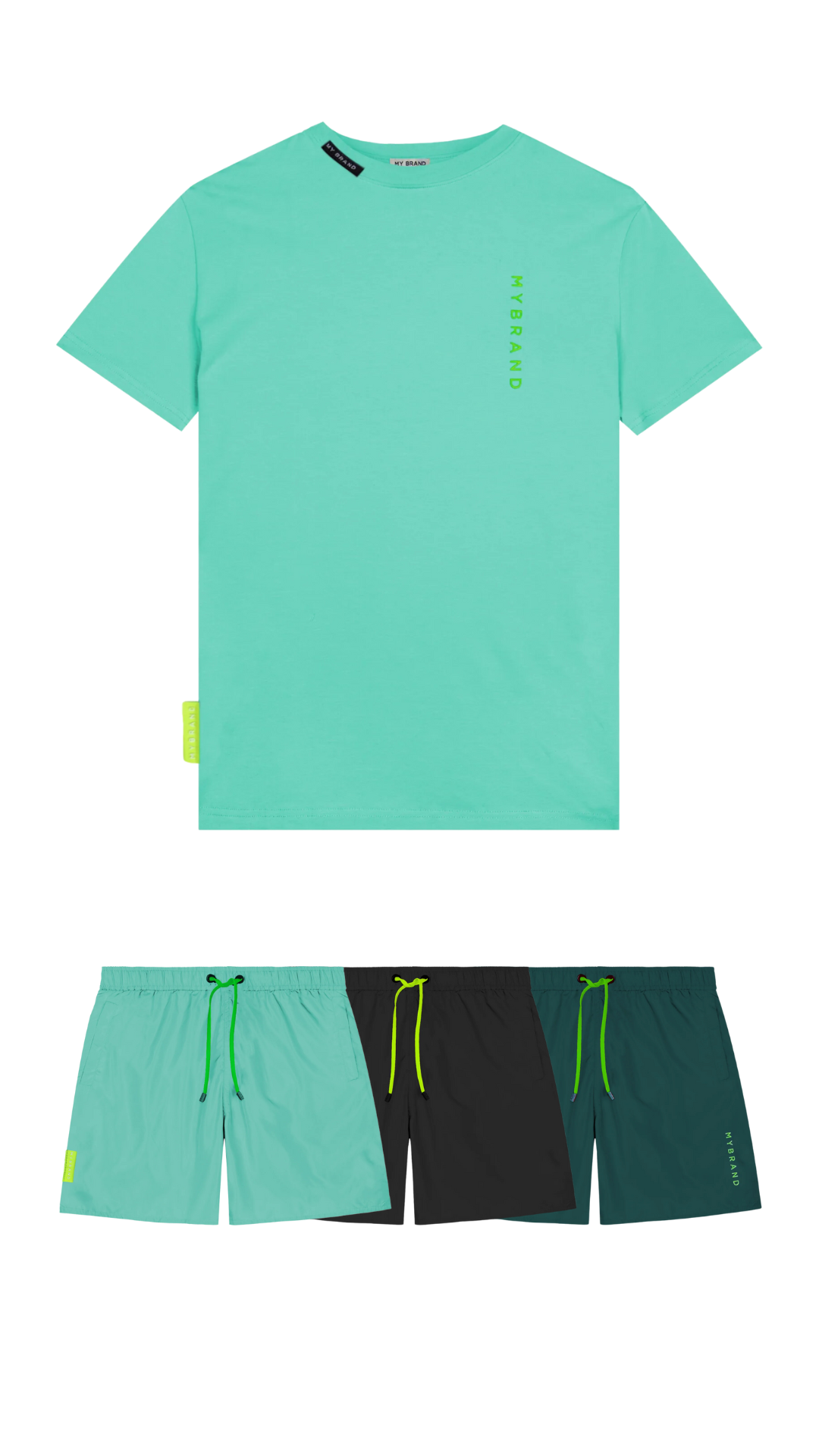 BASIC SWIM CAPSULE T-SHIR | TURQUOISE