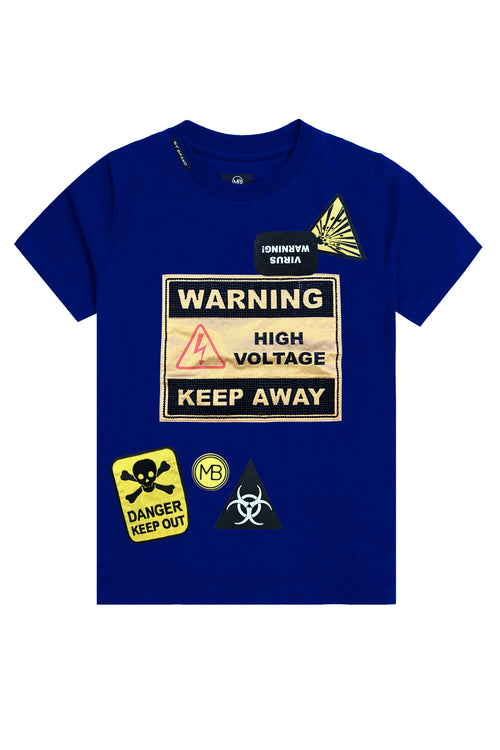 Caution Voltage T-Shirt Blue