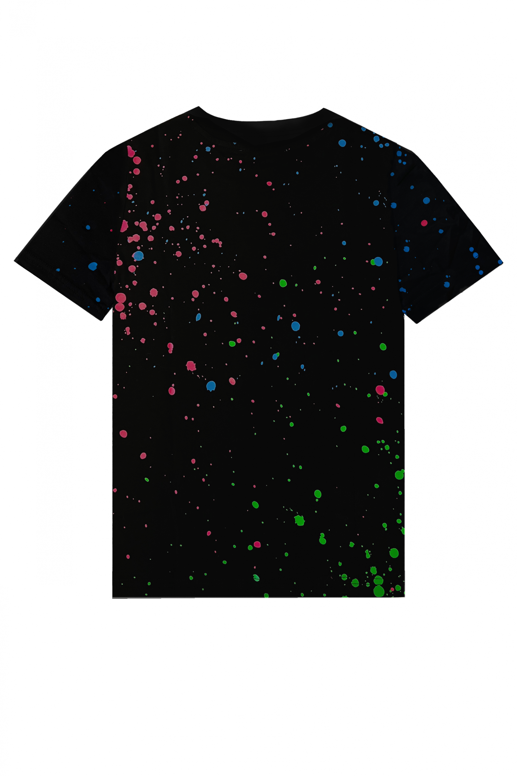 NEON PAINT CAPSULE T SHIRT | BLACK