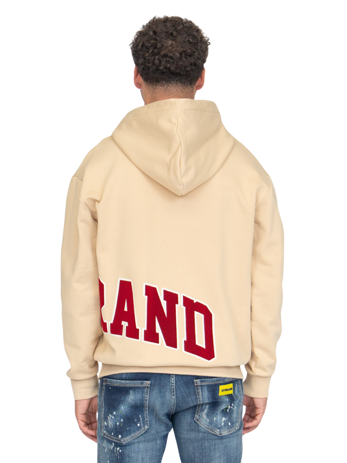 MYBRAND Bold Emblem Hoodie | OFF-WHITE