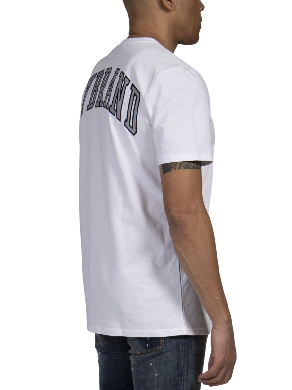 MY BRAND BACK TEXT T-SHIRT WHITE | WHITE