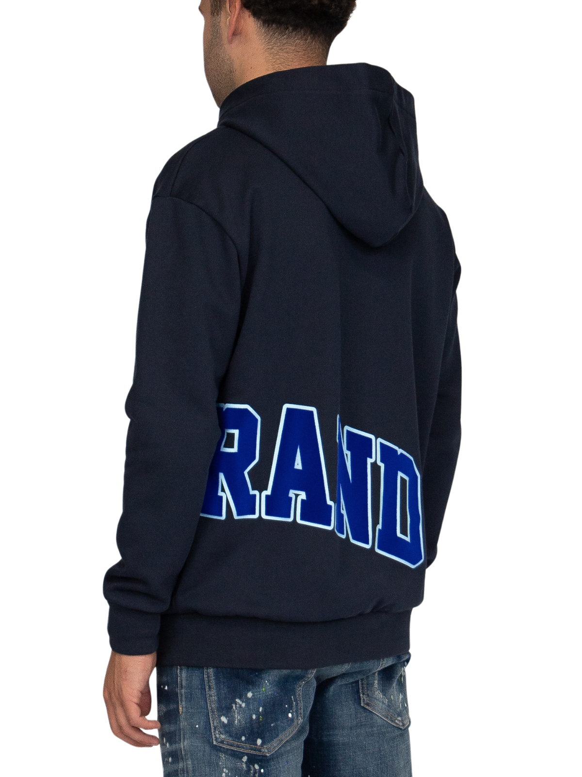 MYBRAND Bold Emblem Hoodie | NAVY