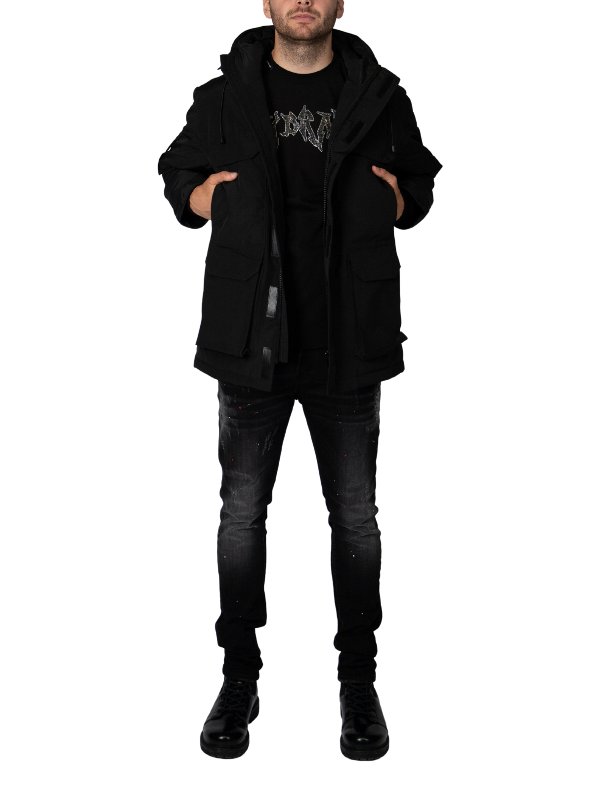 CORTINA LONG JACKET BLACK | BLACK