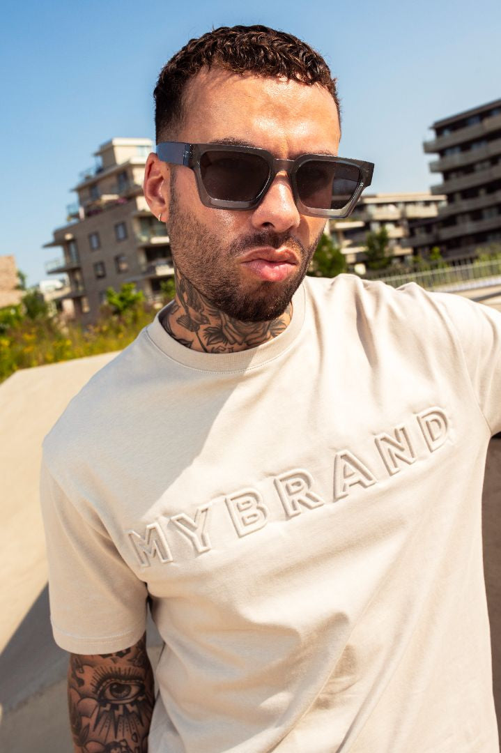 MYBRAND Embosed Statement Tee | CAMEL