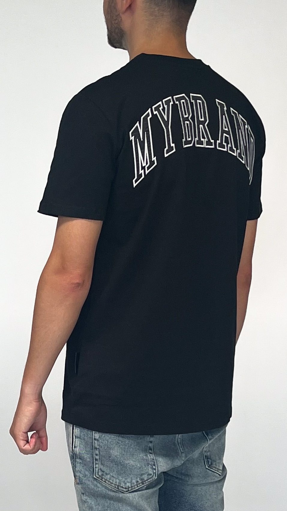 MY BRAND BACK TEXT T-SHIRT BLACK | BLACK