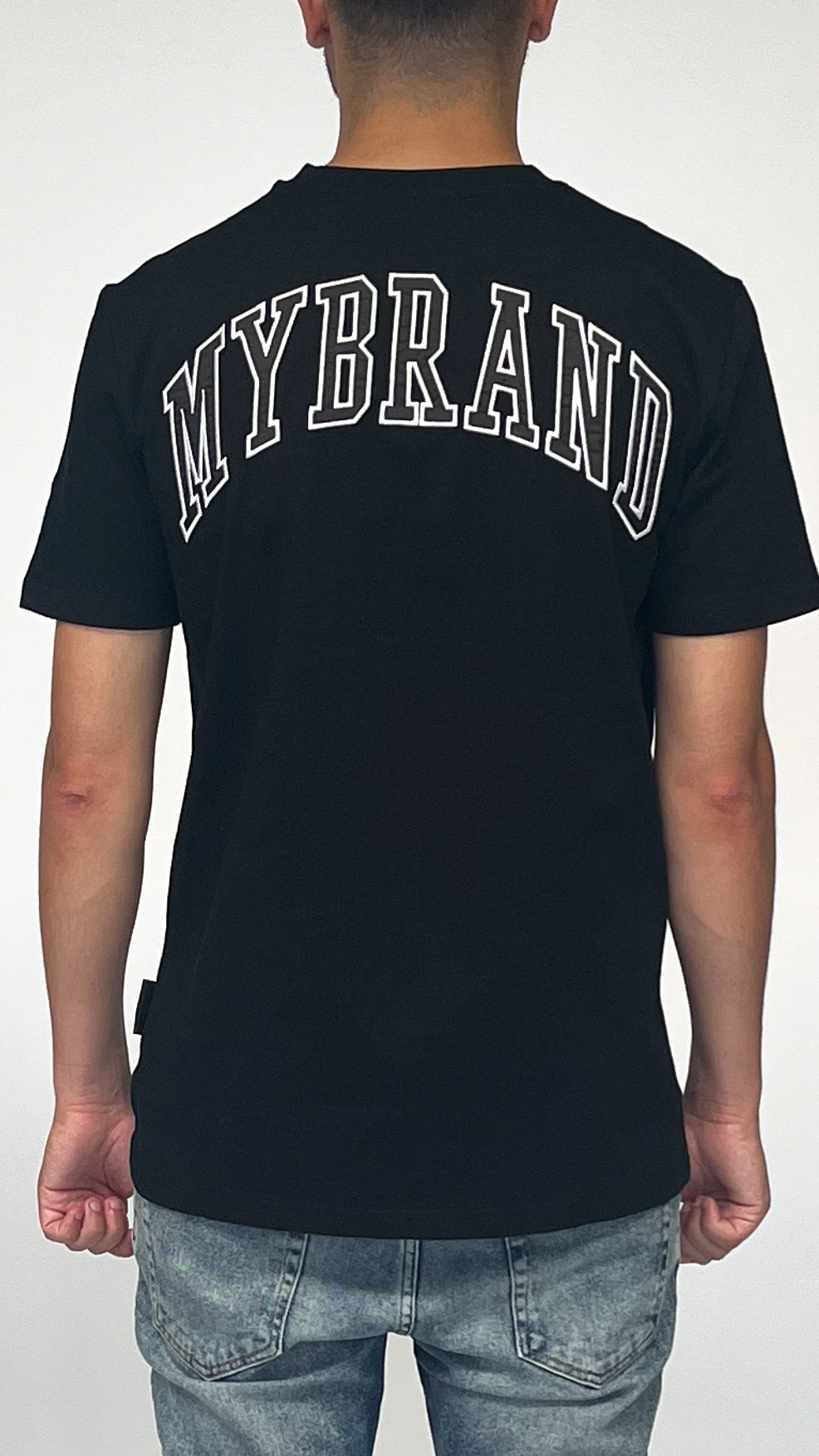 MY BRAND BACK TEXT T-SHIRT BLACK | BLACK