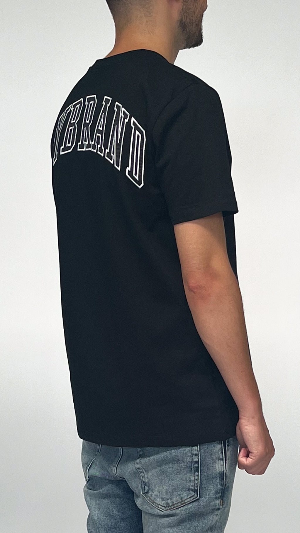 MY BRAND BACK TEXT T-SHIRT BLACK | BLACK