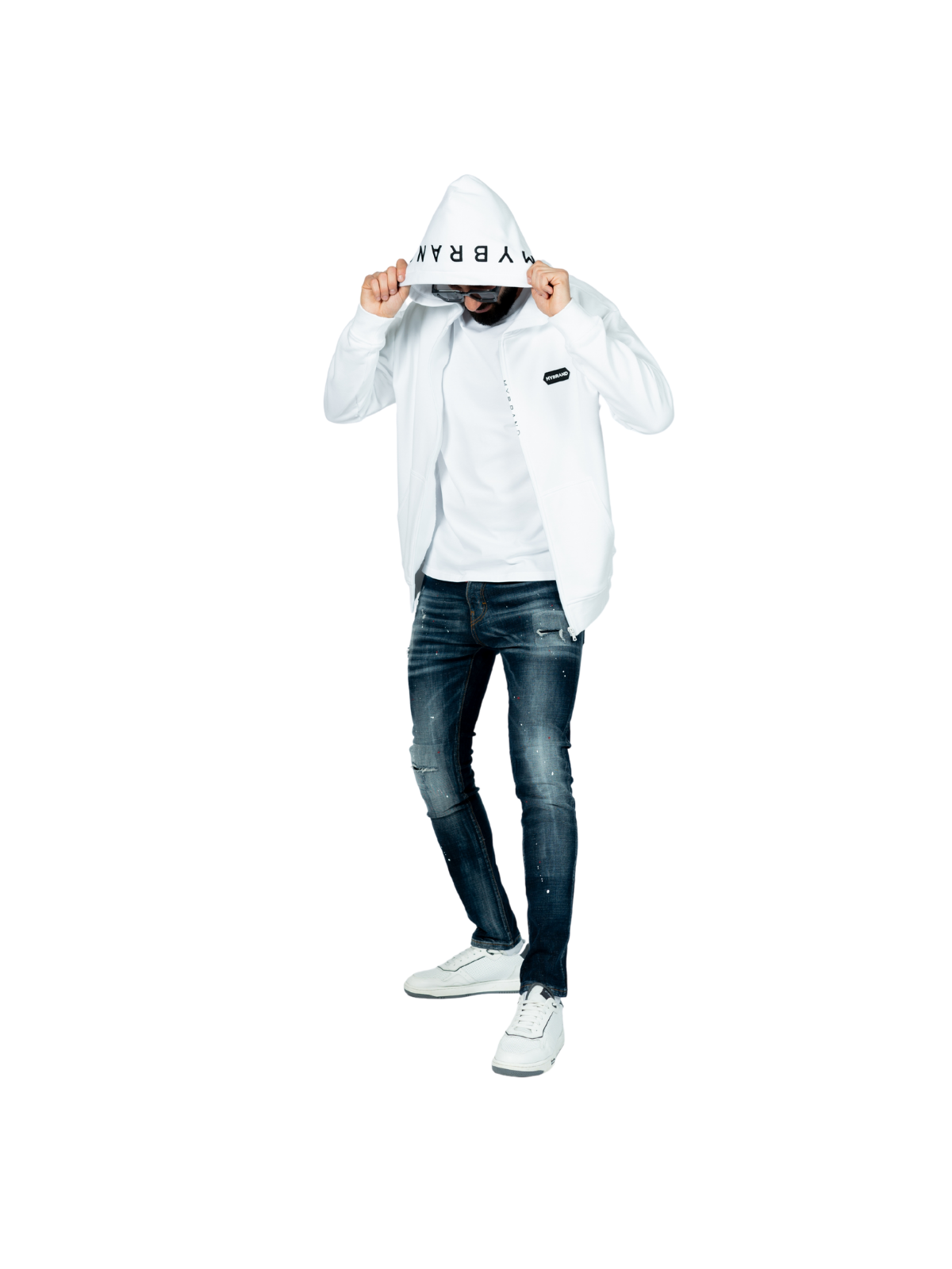 MB HEXAGON PATCH JACKET WHI | WHITE