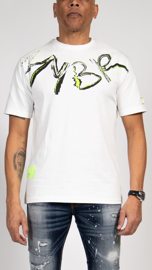 MYBRAND Signature Scribble Tee | OFF-WHITE