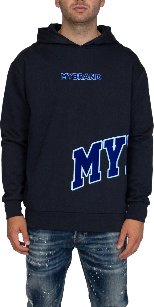 MYBRAND Bold Emblem Hoodie | NAVY