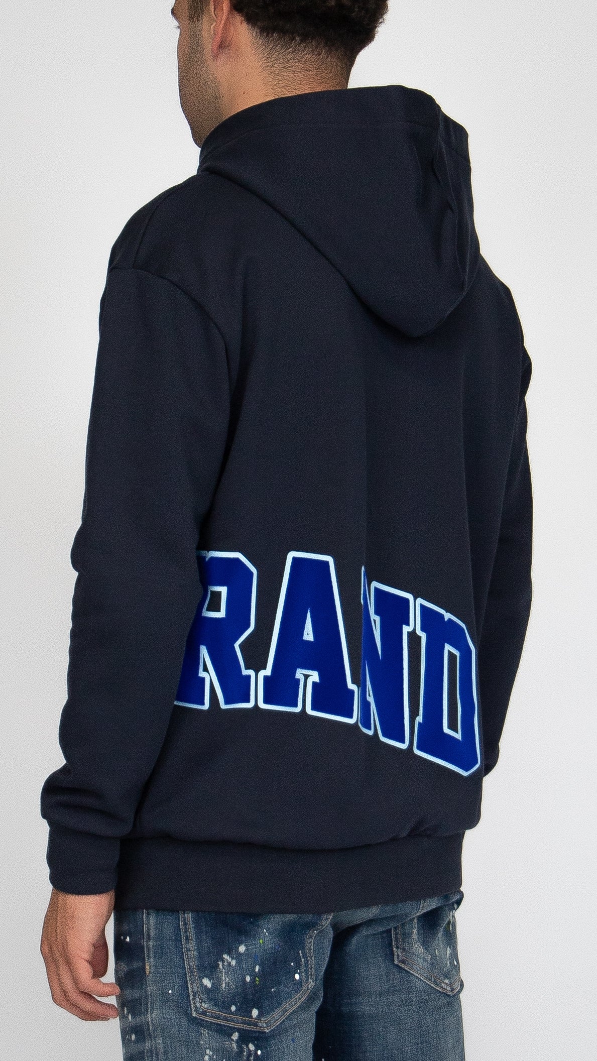 MYBRAND Bold Emblem Hoodie | NAVY