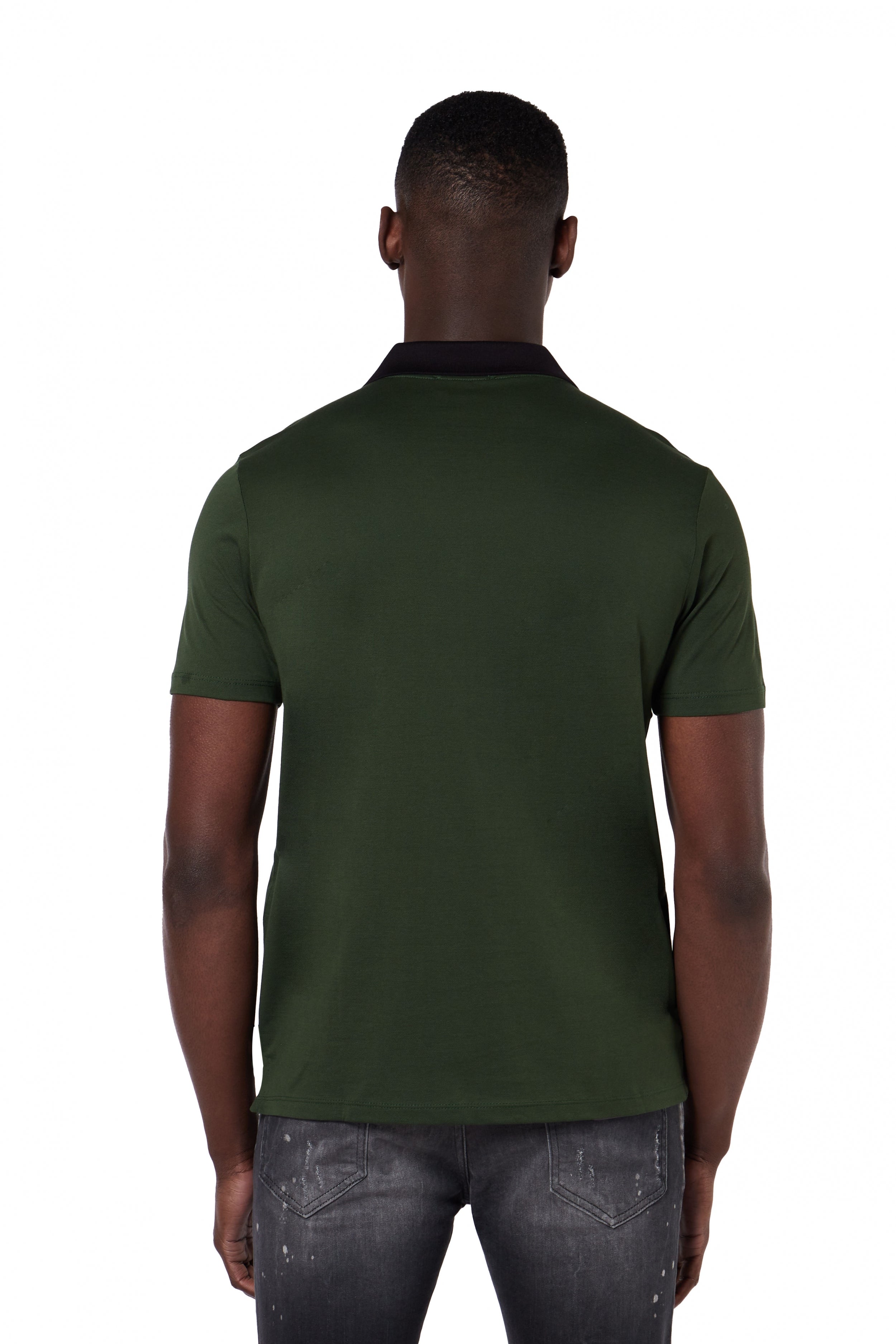 MB Chest Badge Polo Oil green | GREEN