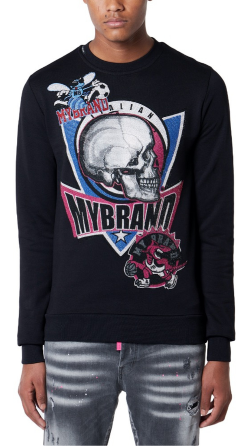 Electric Skull Sweater | BLACK