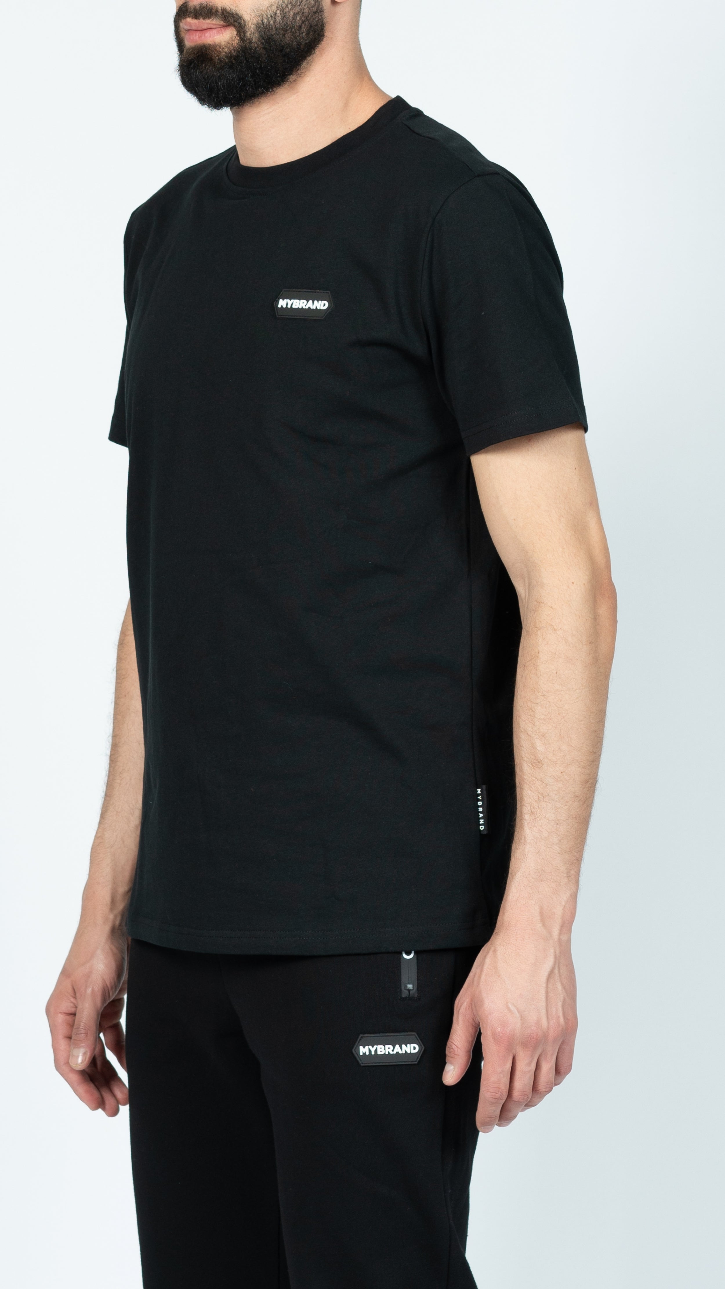 MB HEXAGON PATCH T-SHIRT BL | BLACK