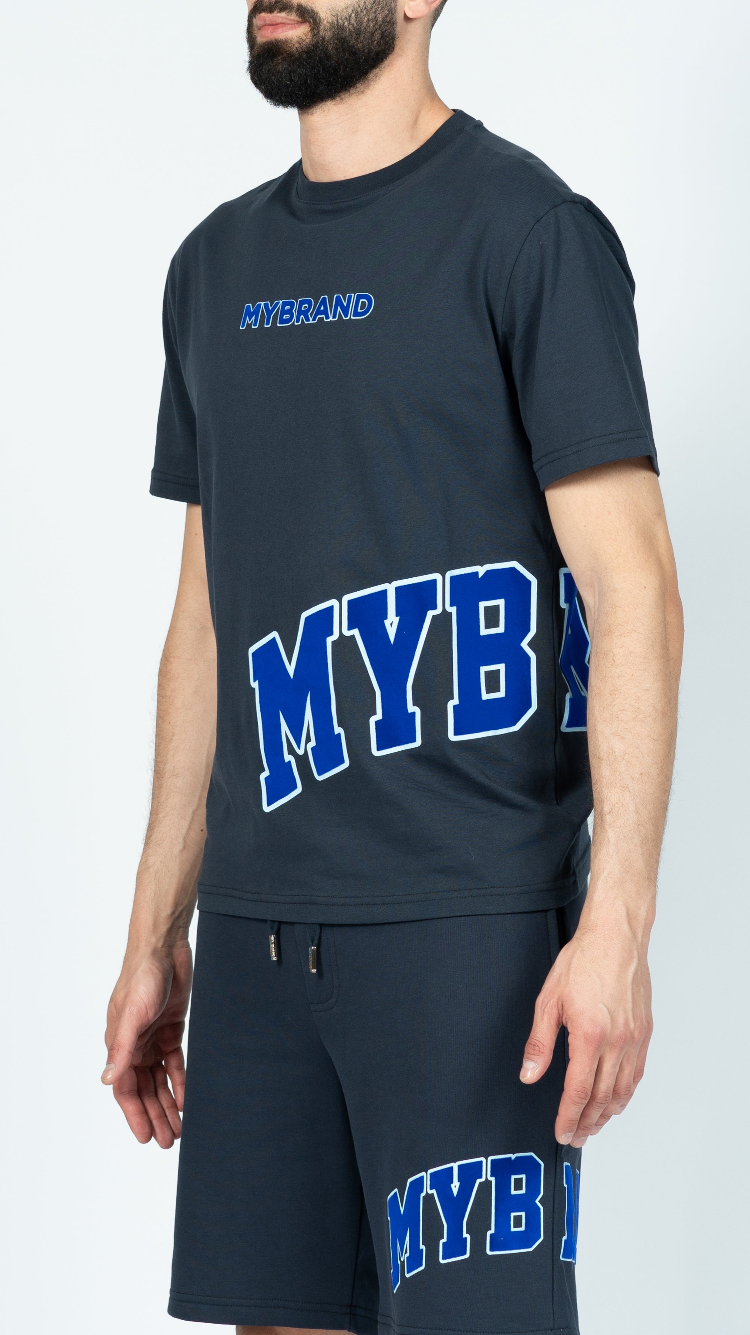 MYBRAND Bold Emblem Shirt Navy | NAVY