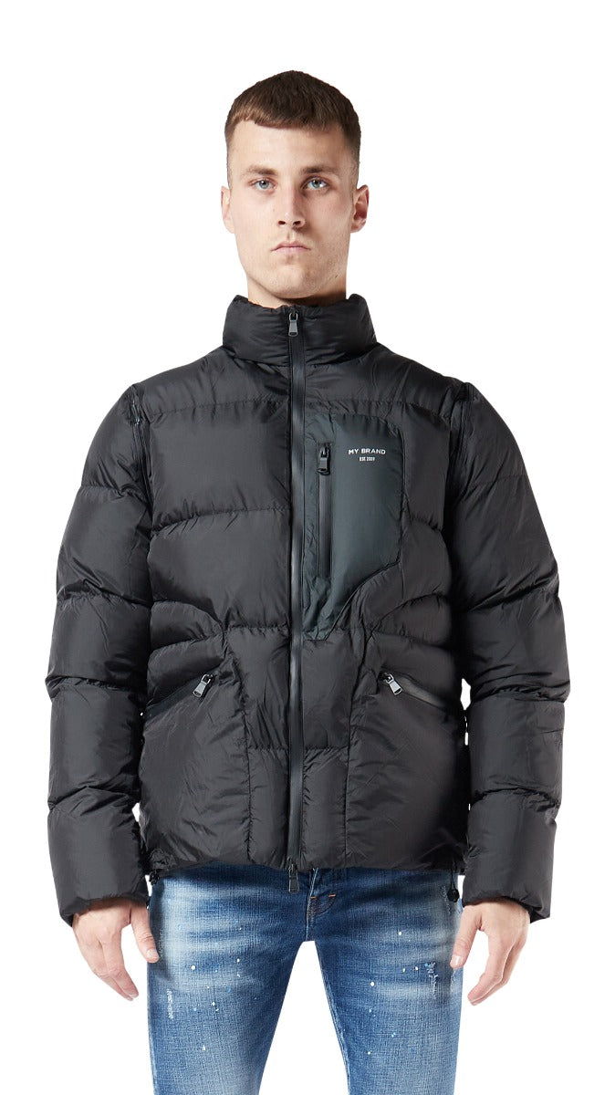 Detachable Sleeve Puff Jacket